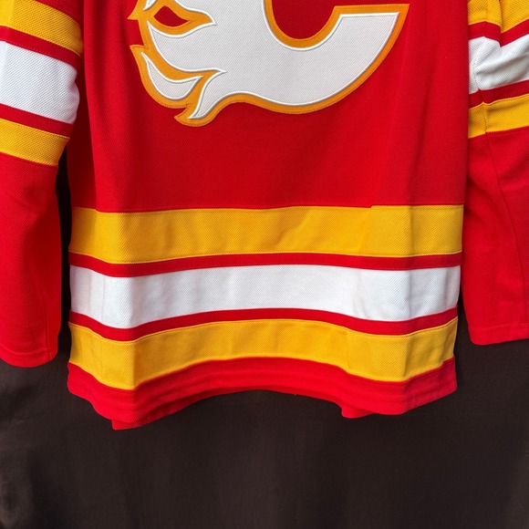 Adidas Men's Size 54 XL Calgary Flames Aeroready Red Home Jersey - Picture 8 of 12